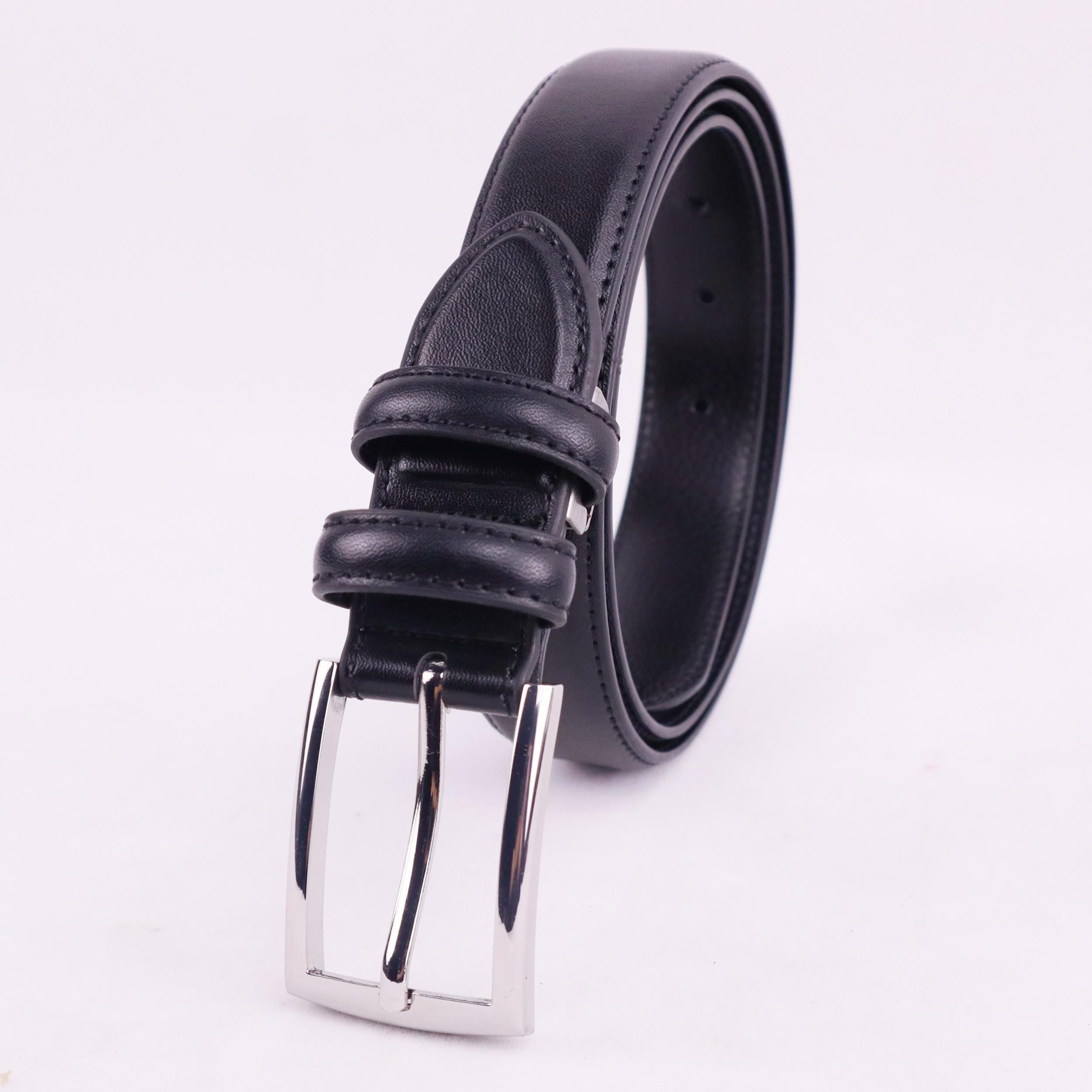 Square Buckle Leather Business Suit Belt Gift