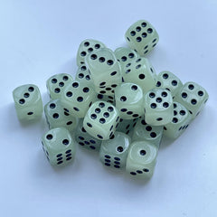 Luminous 16mm Circular Dot Dice for Nightclubs Bars KTVs