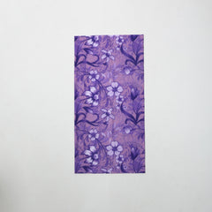 Purple Flower Print Turban Boho Head Wrap Vintage Headband Neck Gaiter