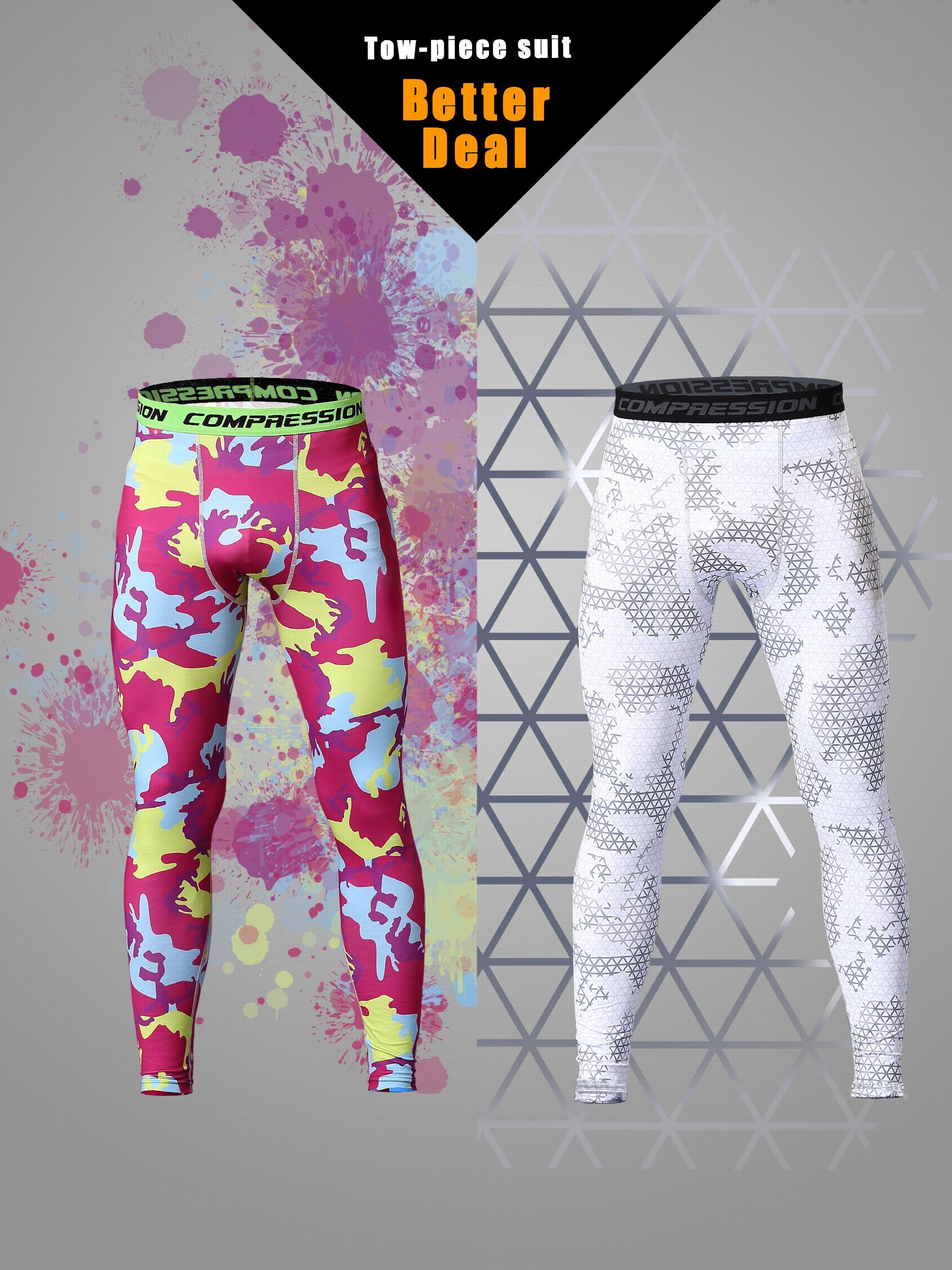 Men's Camouflage Leggings Quick Dry Sports Compression Pants