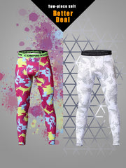 Men's Camouflage Leggings Quick Dry Sports Compression Pants