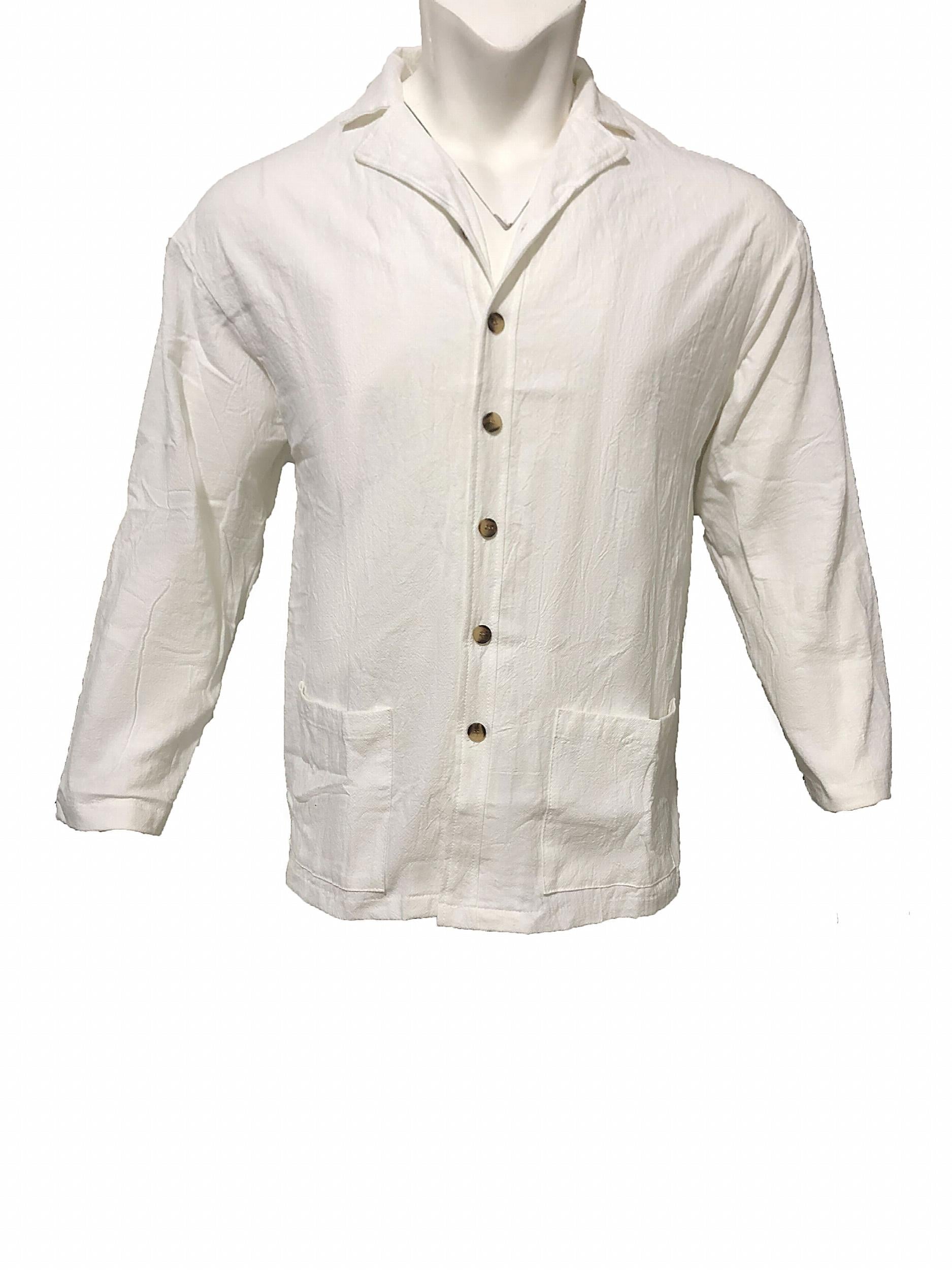 Men's Long Sleeve Retro Shirt Button Up Casual Beach Tops Party Dress