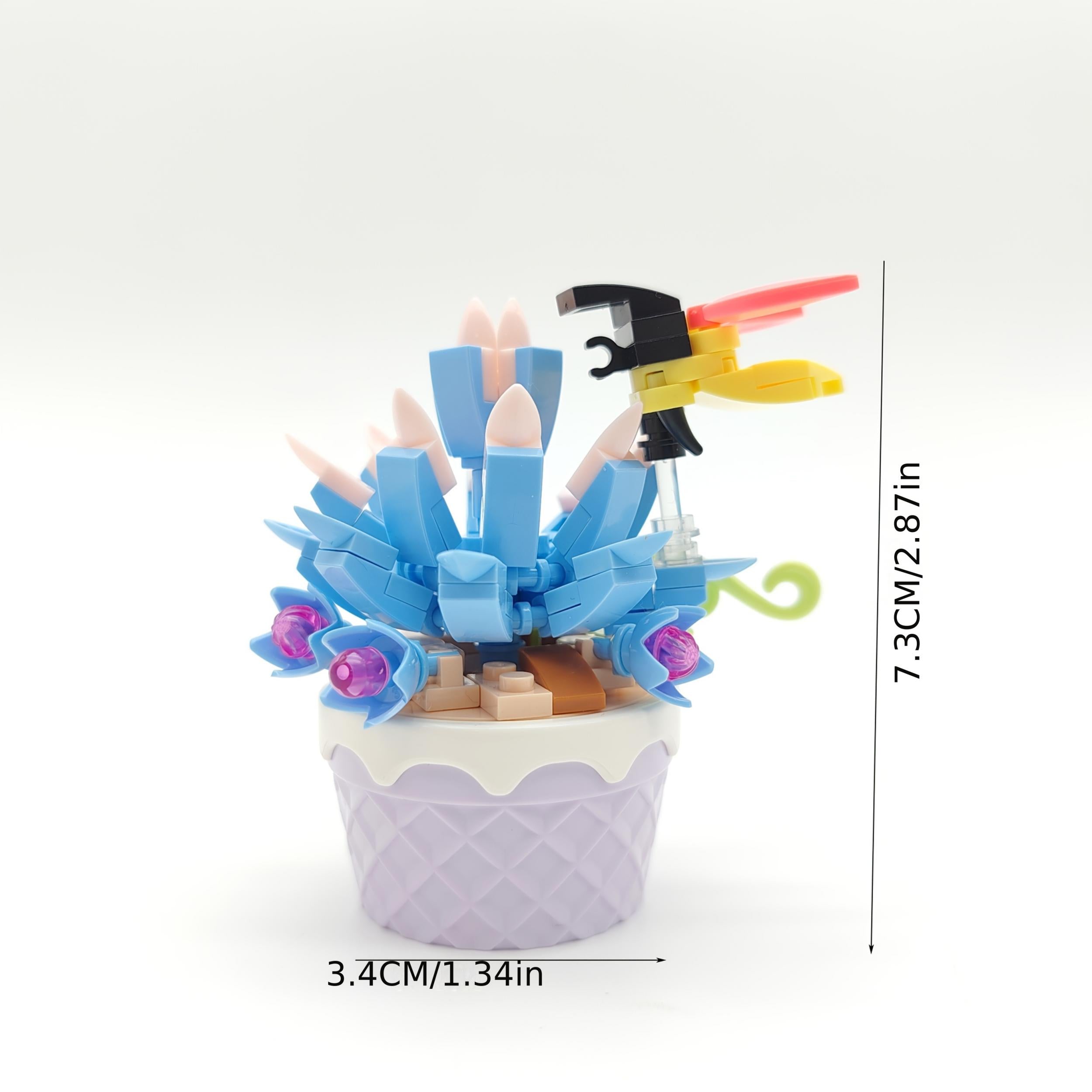 Diamond Particle Stone for Lotus Rose Bouquet and Building Blocks