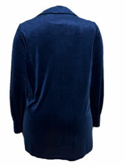 Velvet Long Sleeve Tunic Shirt Top