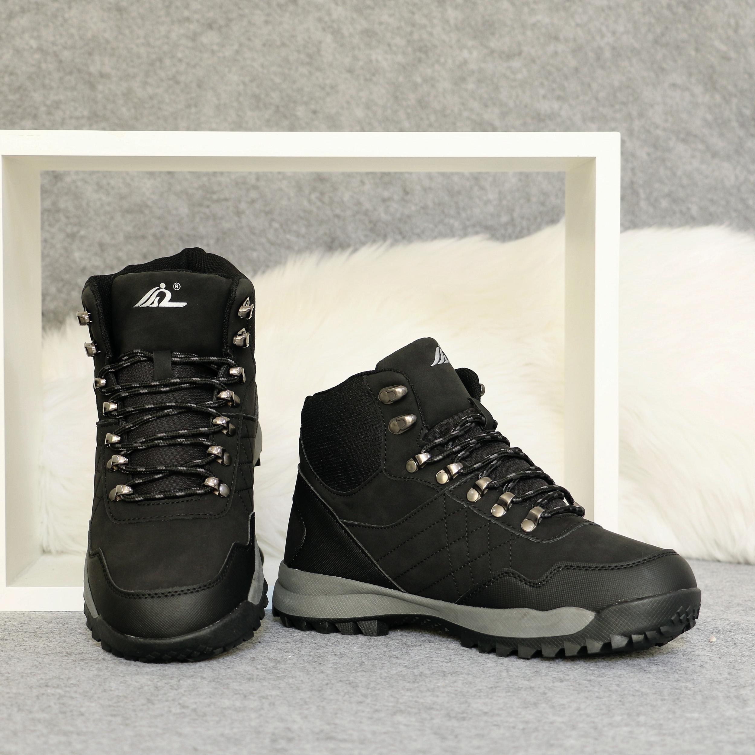 Women's Non Slip Medium Tube Snow Shoes Thick Bottom Hiking Boots