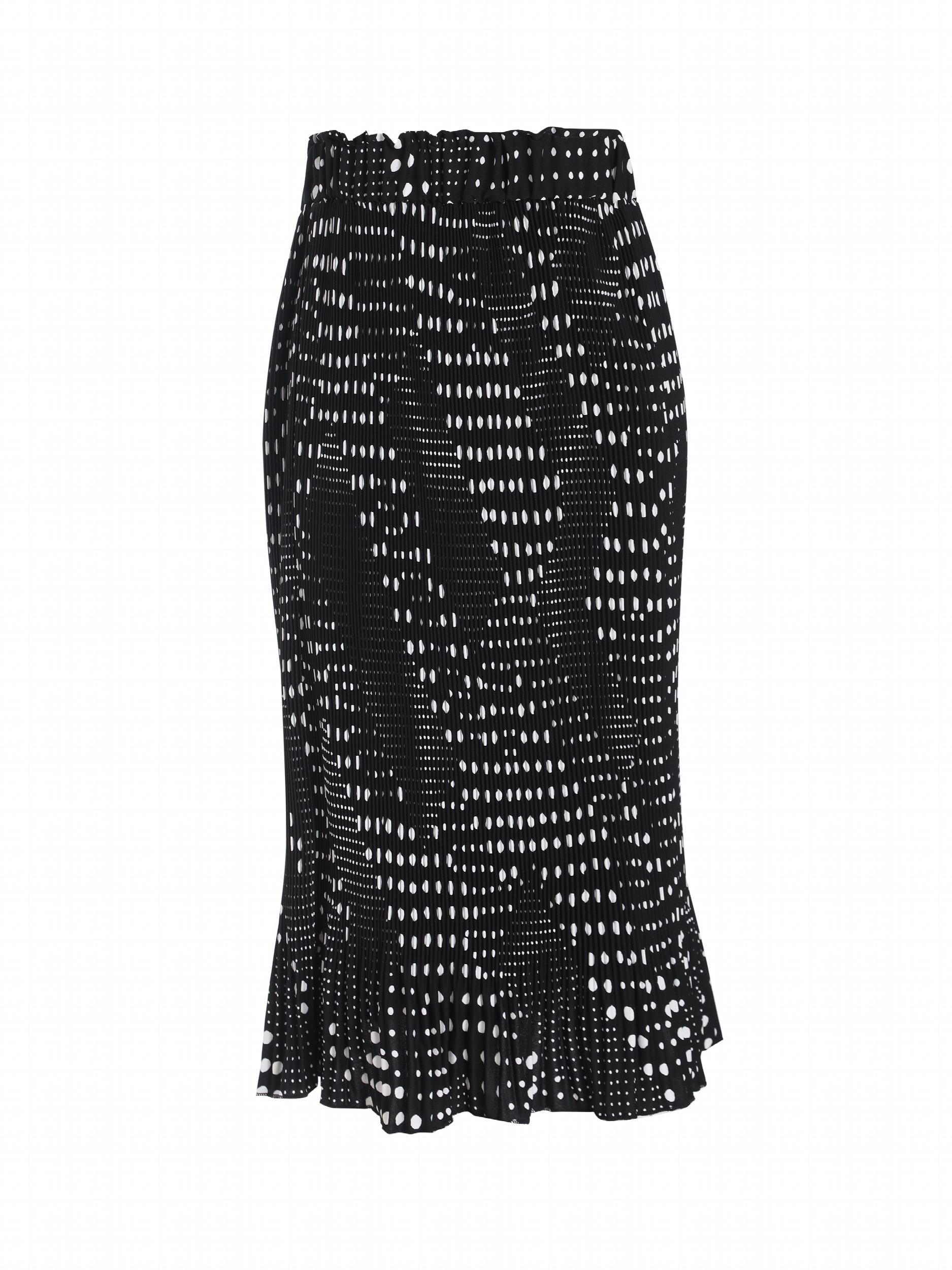 Polka Dot Print Skirt Casual Fall & Spring Women's Clothing