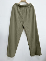 Minimalist Drawstring Wide Leg Pants Women