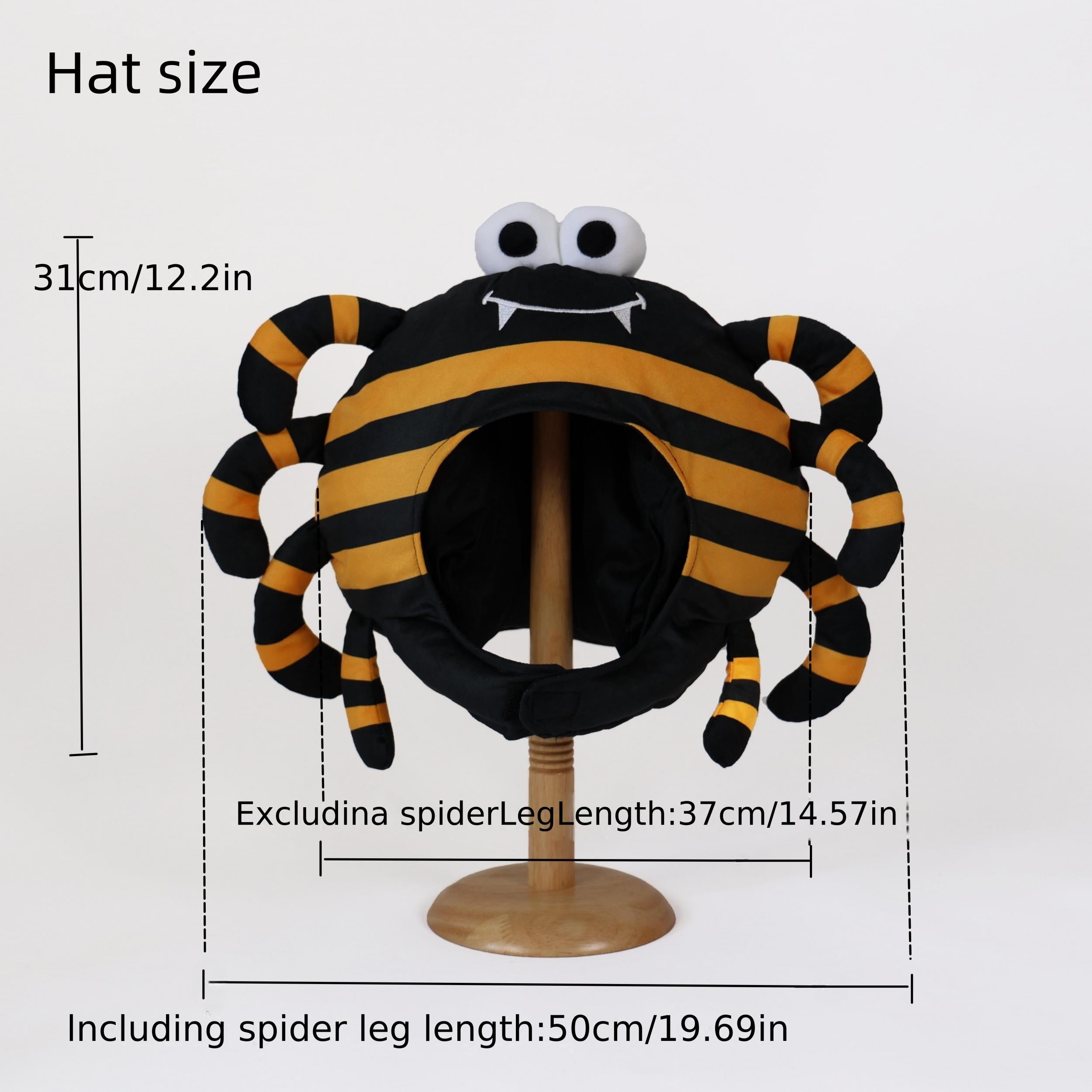 Spider Hat With Plush Doll for Halloween Party Costumes