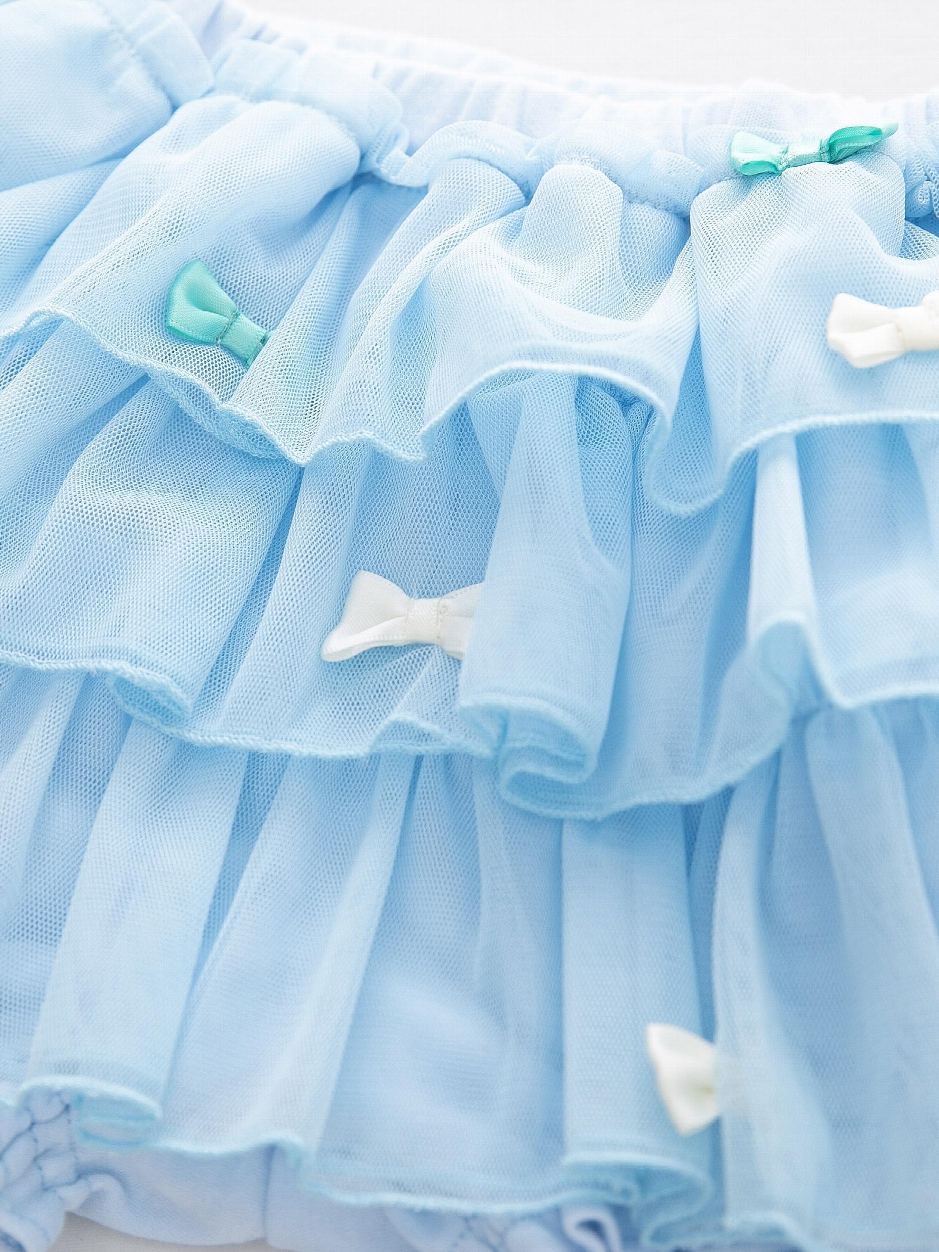 Girls Elastic Waist Tulle Mesh Skorts Kids Summer Clothes