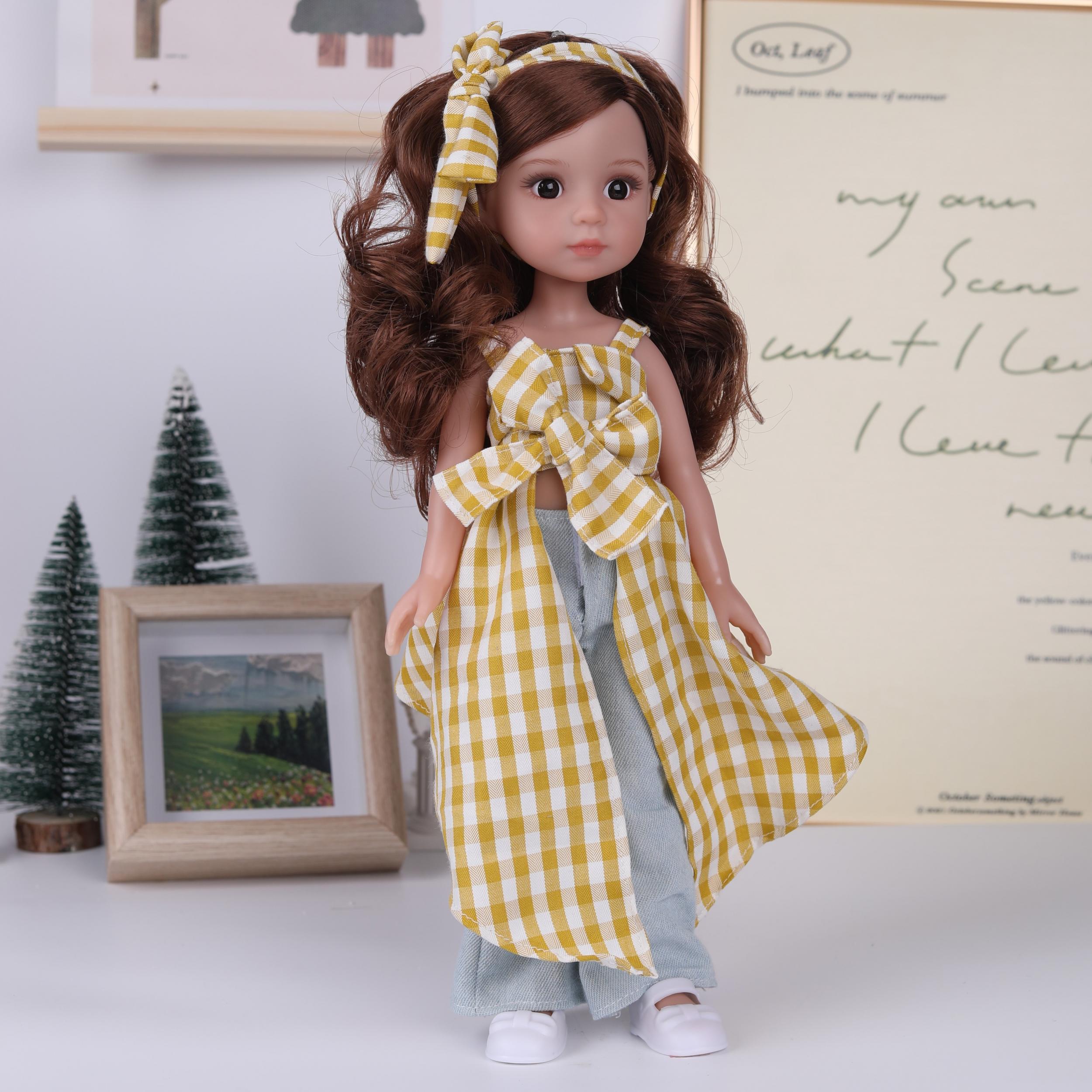 AKODEERD Princess Doll Brown Hair & Eyes Vinyl Skin Stylish Outfits