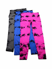 Tie Dye Seamless High Waist Leggings for Women