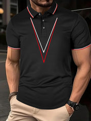 Men's Breathable Golf Short Sleeve Shirts Sports Top For Athletic Gym