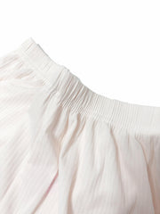 Solid Lounge Set Short Sleeve Crew Neck Top & Elastic Waistband Shorts