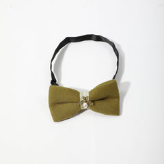 Men's Pearl Bee Plush Bow Tie for Business Banquet Wedding