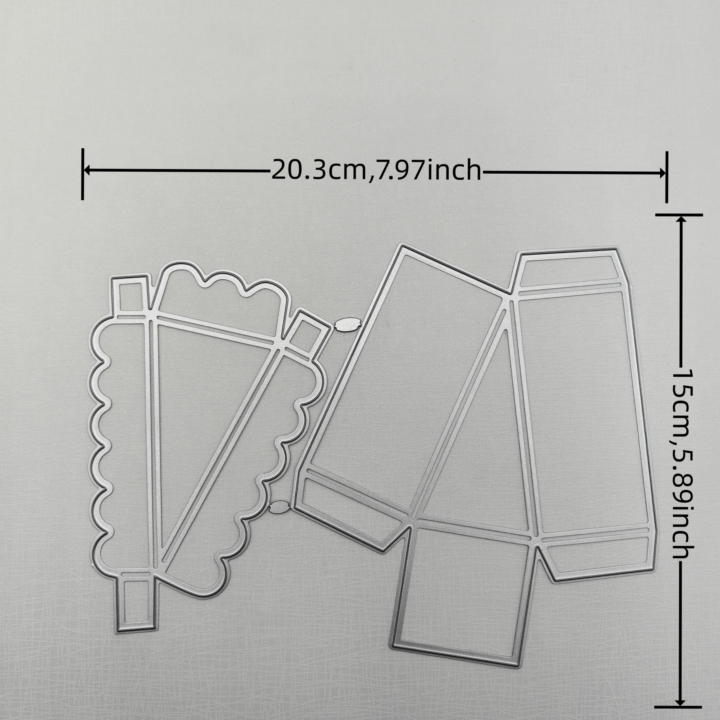 Metal Cutting Dies Stencil For Birthday Cake Box Greeting Card DIY