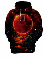 Y2K Moon 3D Print Hoodies For Men Graphic Hoodie Comfy Loose Hooded Pullover