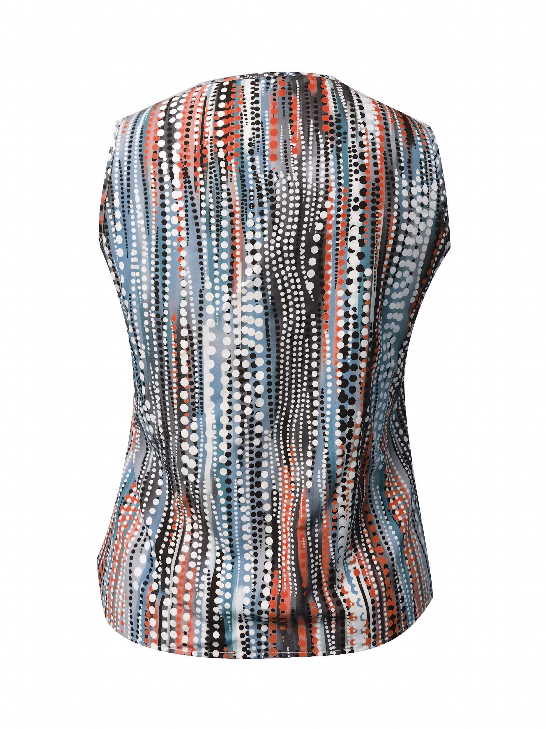 Tank Top Women's Colorblock Dot Print V Neck Vest
