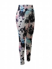 Tie Dye Yoga Workout Pants High Stretch Running Sports Fitness Leggings