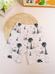 Boys Casual Coconut Tree Shorts Swim Trunks For Summer Holiday
