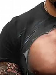 Men's Muscle Graphic T Shirt 3D Print Active Stretch for Summer Outdoors