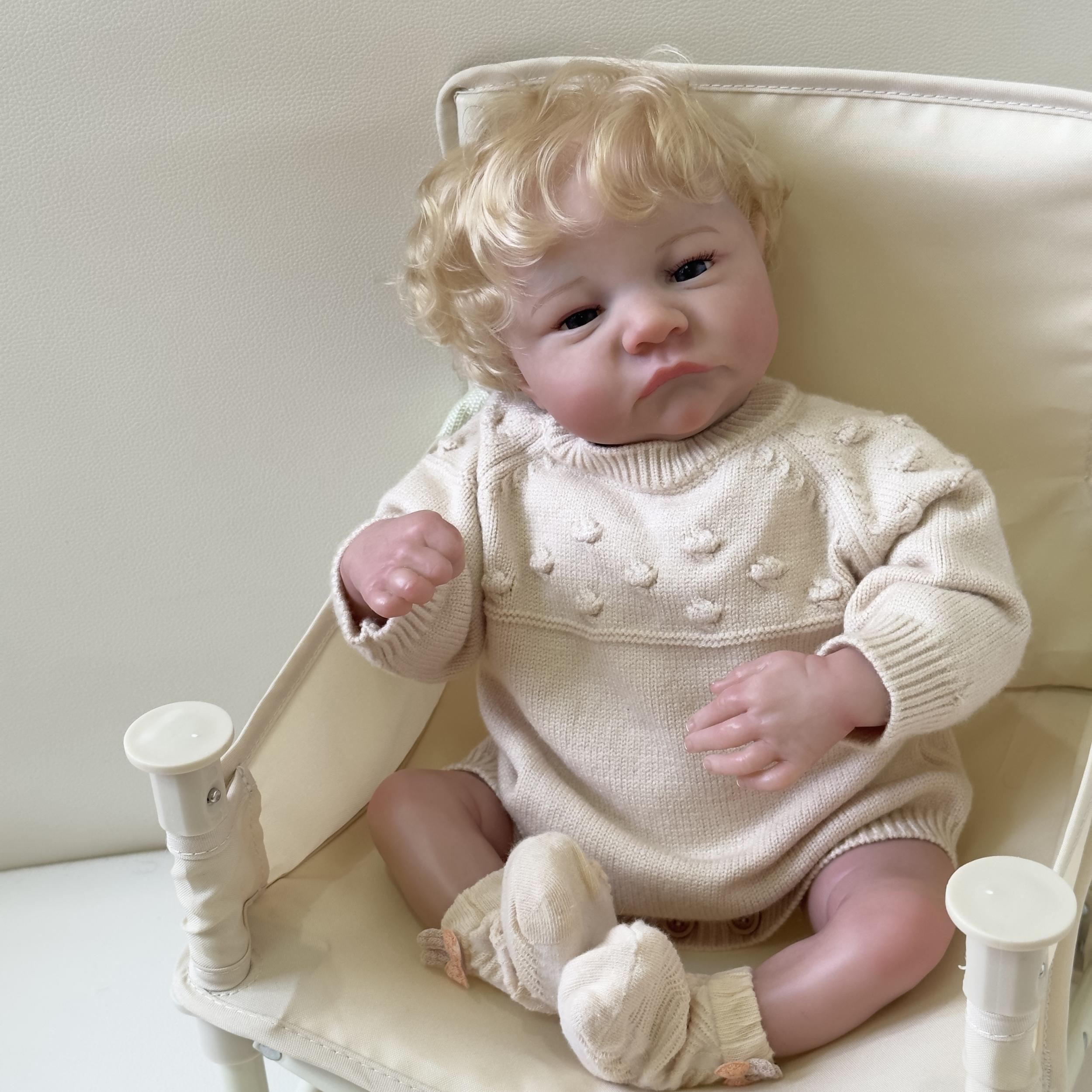 Reborn Doll 18 Inch Handpainted Soft Touch Toy Blond Hair Child Birthday