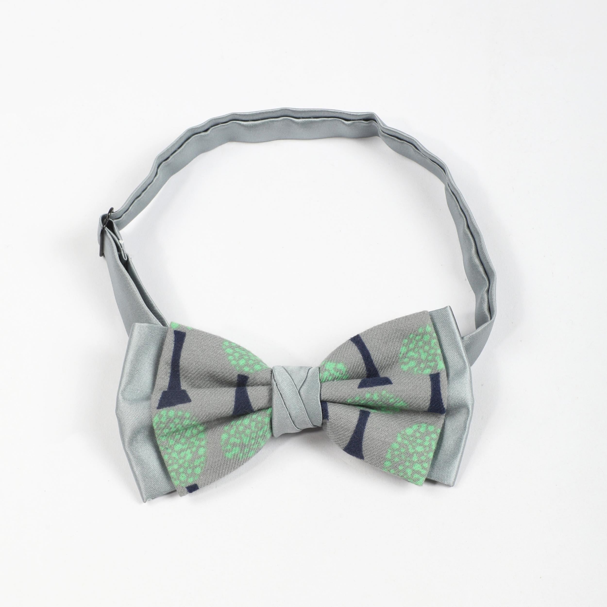 Tree Print Bow Tie Necktie Casual Pre-tied Shirt Tie For Women
