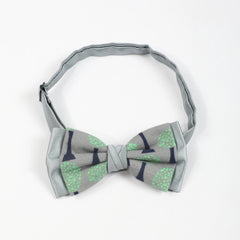 Tree Print Bow Tie Necktie Casual Pre-tied Shirt Tie For Women