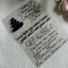 Transparent Silicone Stamp for DIY Scrapbook