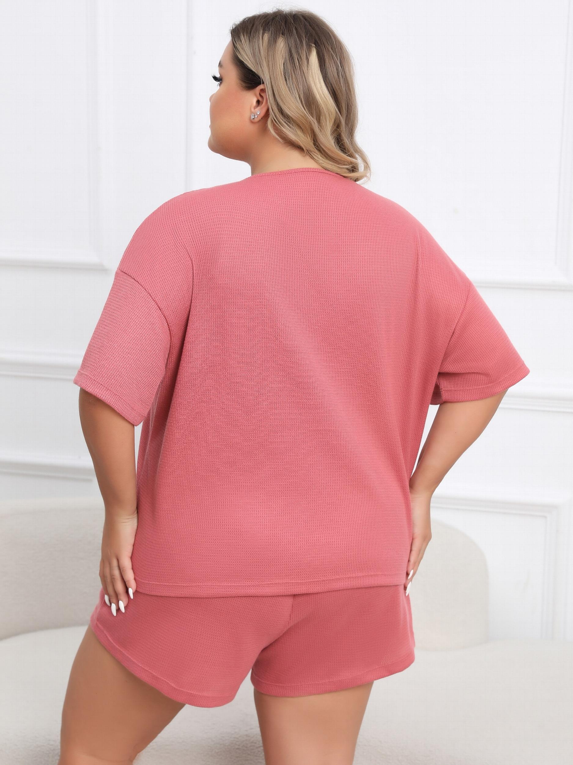 Short Sleeve Tee & Tie Shorts Pajama Set