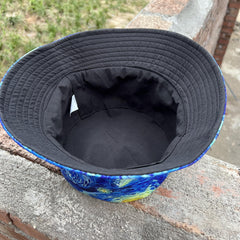Sunshade Hat Fisherman Hat Starry Sky Oil Painting Breathable Hats