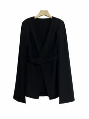 Split Sleeve Belted Blazer