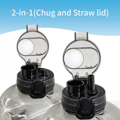 3800ml Large Capacity Water Bottle Leakproof with Strap and Straw
