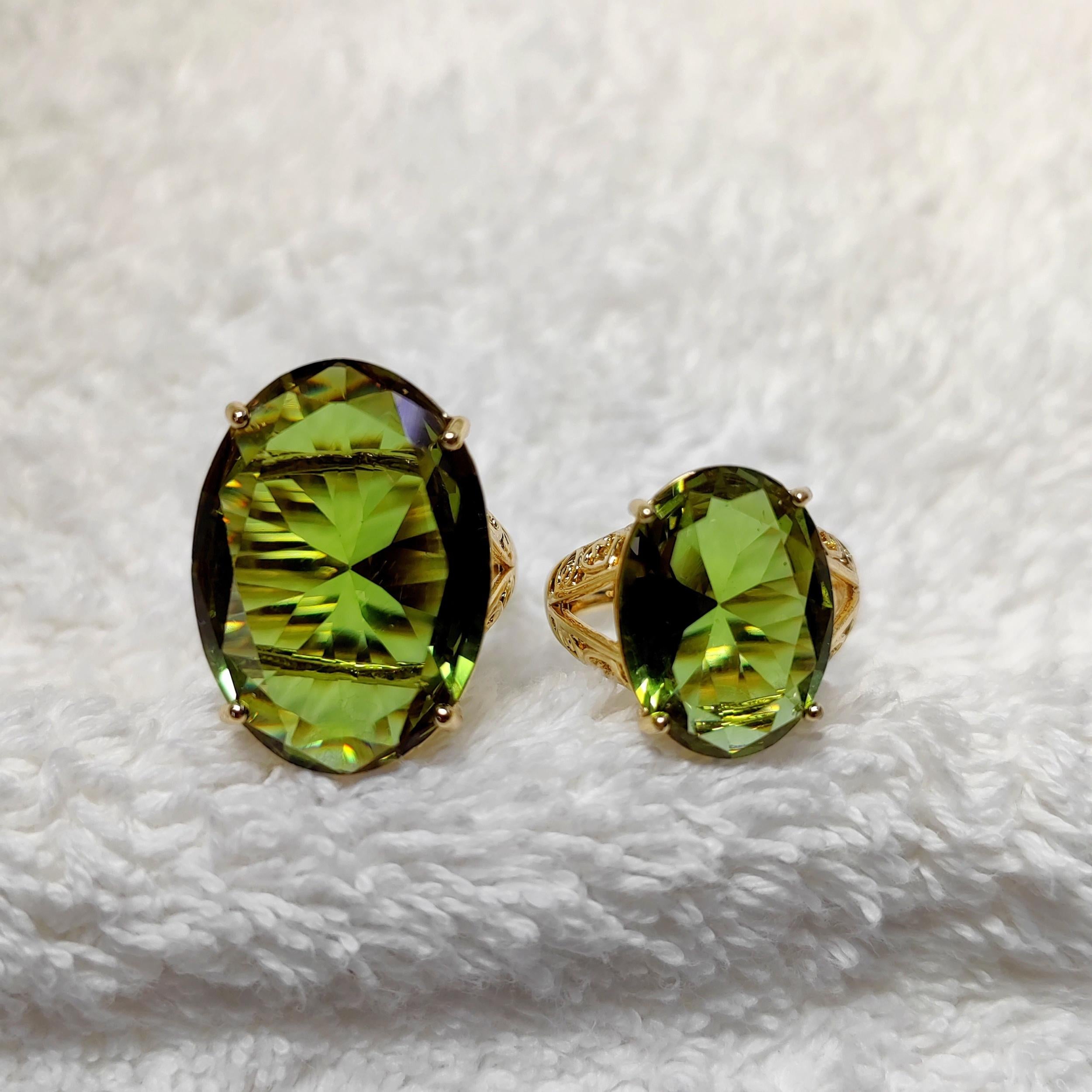 Gemstone Oval Ring Girls Accessories