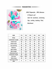 Girls Tie Dye Bikini Swimsuits Set