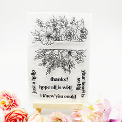 Silicone Flower Seal Stamp DIY For Birthday Gift