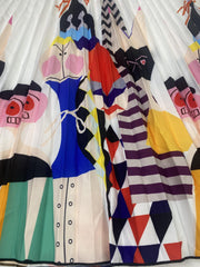 Women's Funny Print Maxi Skirt