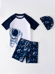 Boys Astronaut Swimwear Set for Beach Vacation