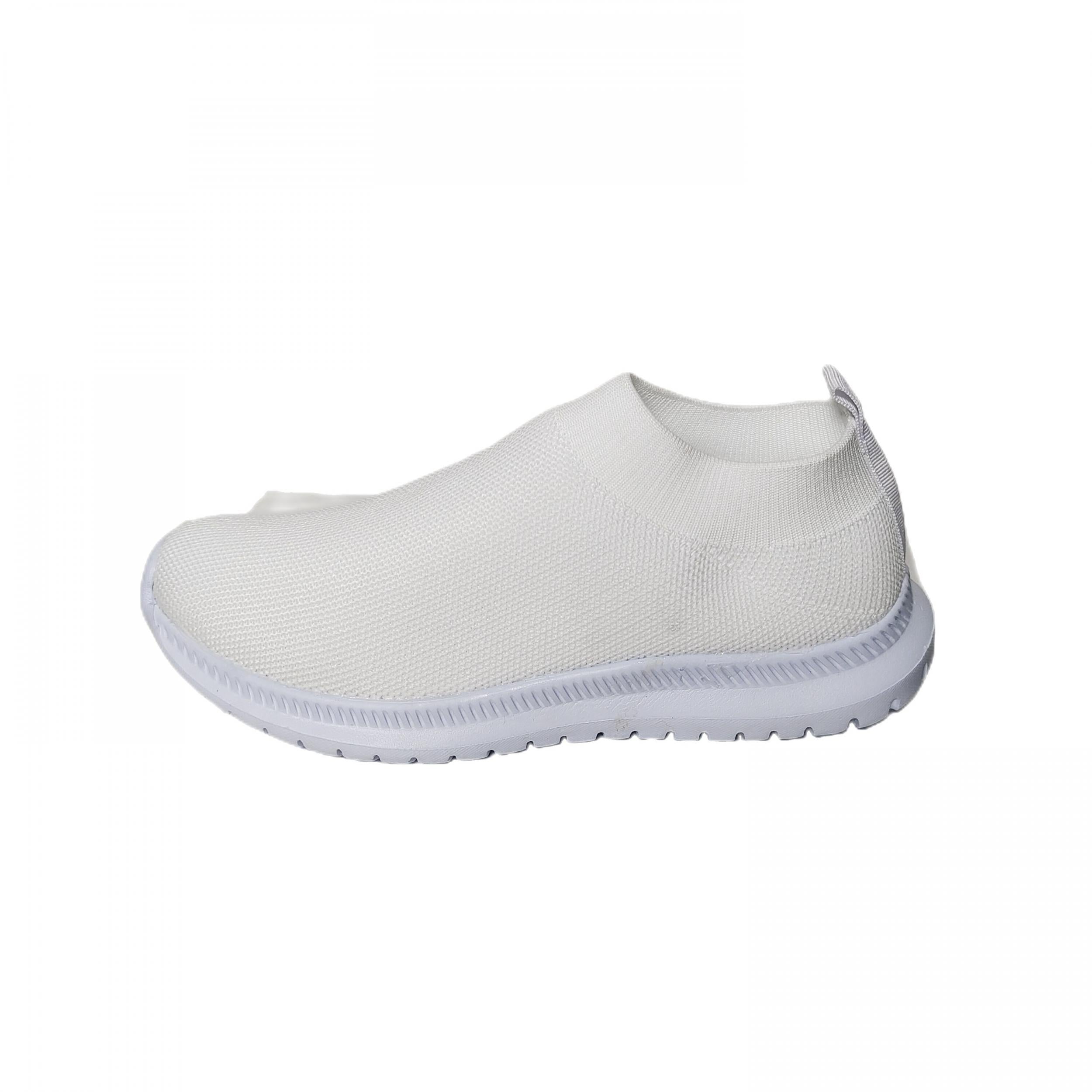 Women's Solid Sock Sneakers Comfy Slip On Anti-Skid Sports Shoes