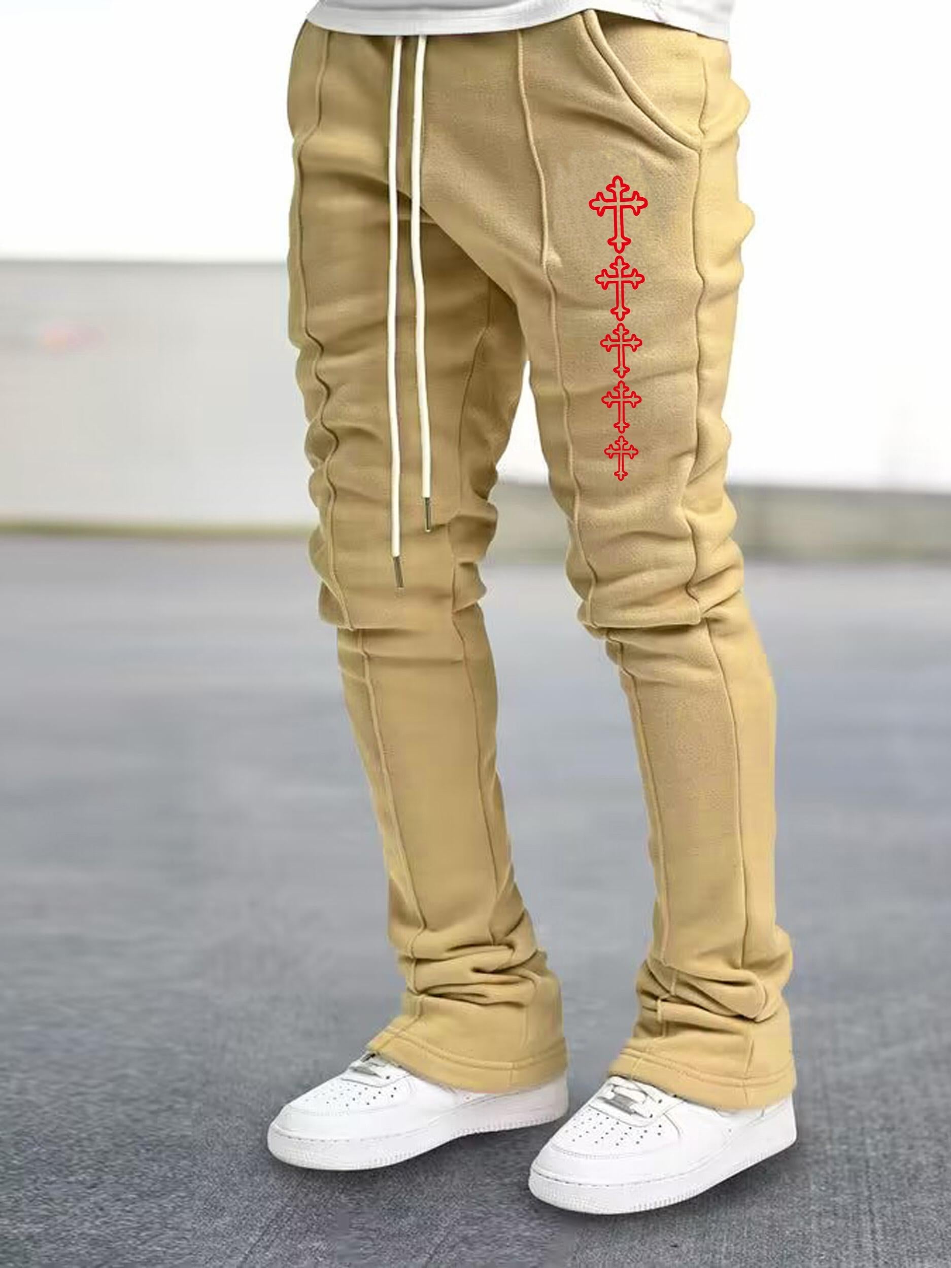 Graphic Print Men's Sweatpants Casual Sports Pants