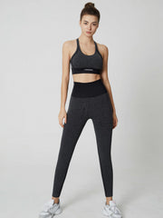 Seamless Top Pant Yoga Set Tight Hip High Waist Yoga Suit