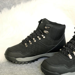 Women's Non Slip Medium Tube Snow Shoes Thick Bottom Hiking Boots