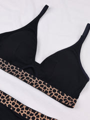 Leopard Print Bra & Panties Lingerie Set