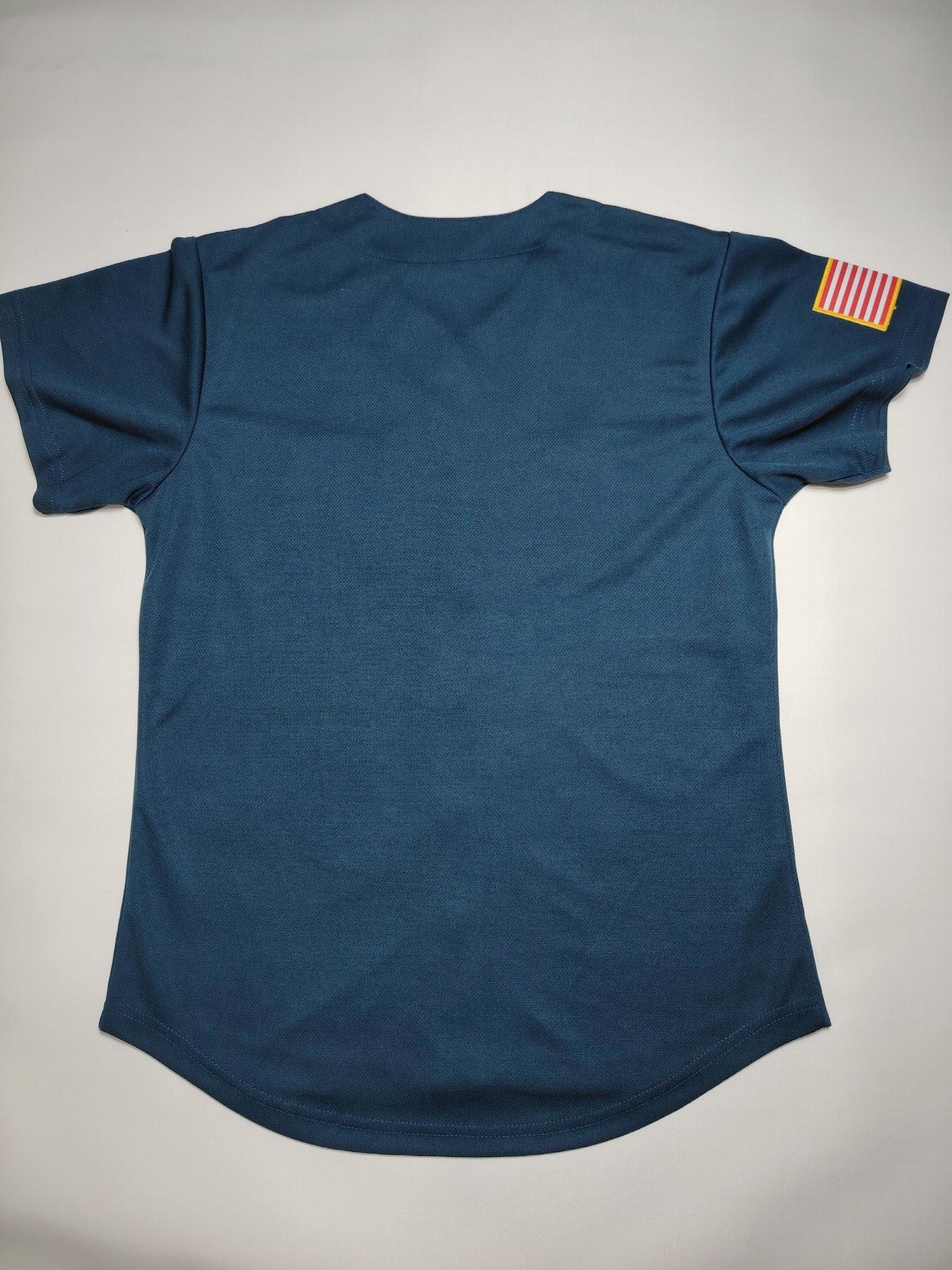 Women's Baseball Jersey Letter Embroidery V Neck T Shirt