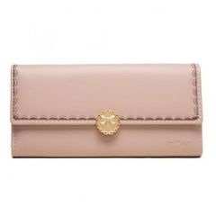 Summer Wallet Women's Long PU Soft Face Buckle with Wrap Clip
