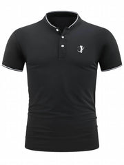 Men's Golf Shirt Golfing Print Short Sleeve Breathable Tennis Shirt
