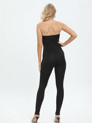 Sexy Tube Top Slim Jumpsuit Solid Sleeveless Bodycon Jumpsuit Women's Clothing