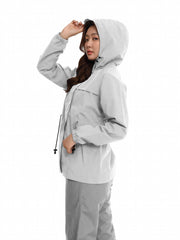 Waterproof Windproof Puffer Coat Lightweight Hooded Jacket Women's Outerwear