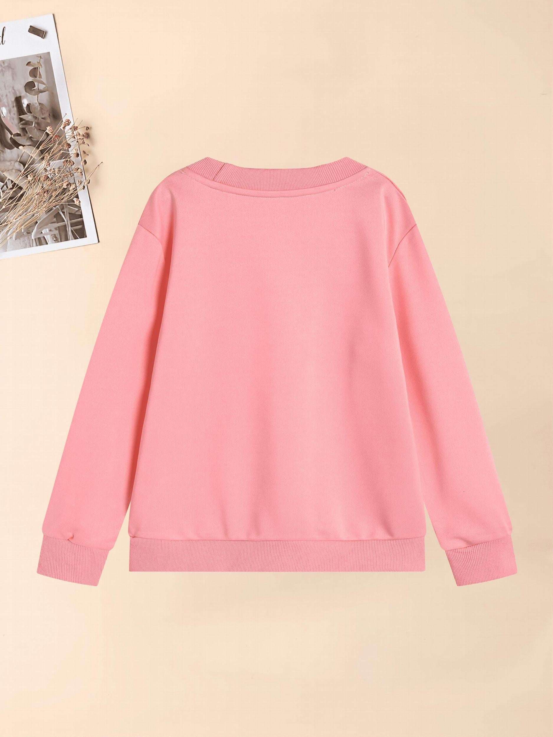 Girls' Coffee And Smile Graphic Sweatshirt