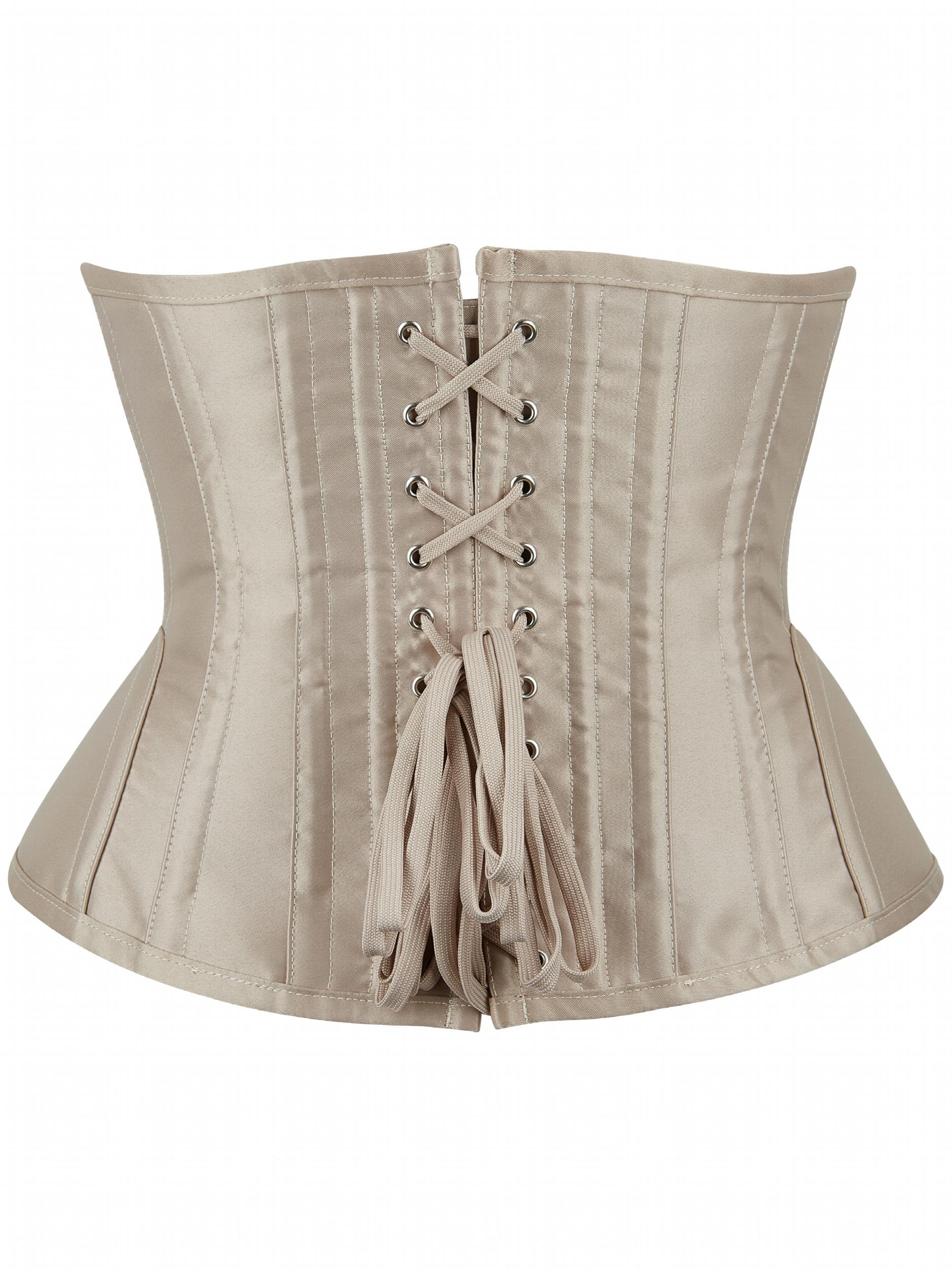 Strapless Corset Bustier Body Shaper Lace Up