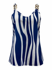 Chain Sleeveless Summer Top Women's Clothing